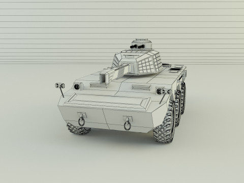 Armored vehicle Mk2 tank 3D 模型