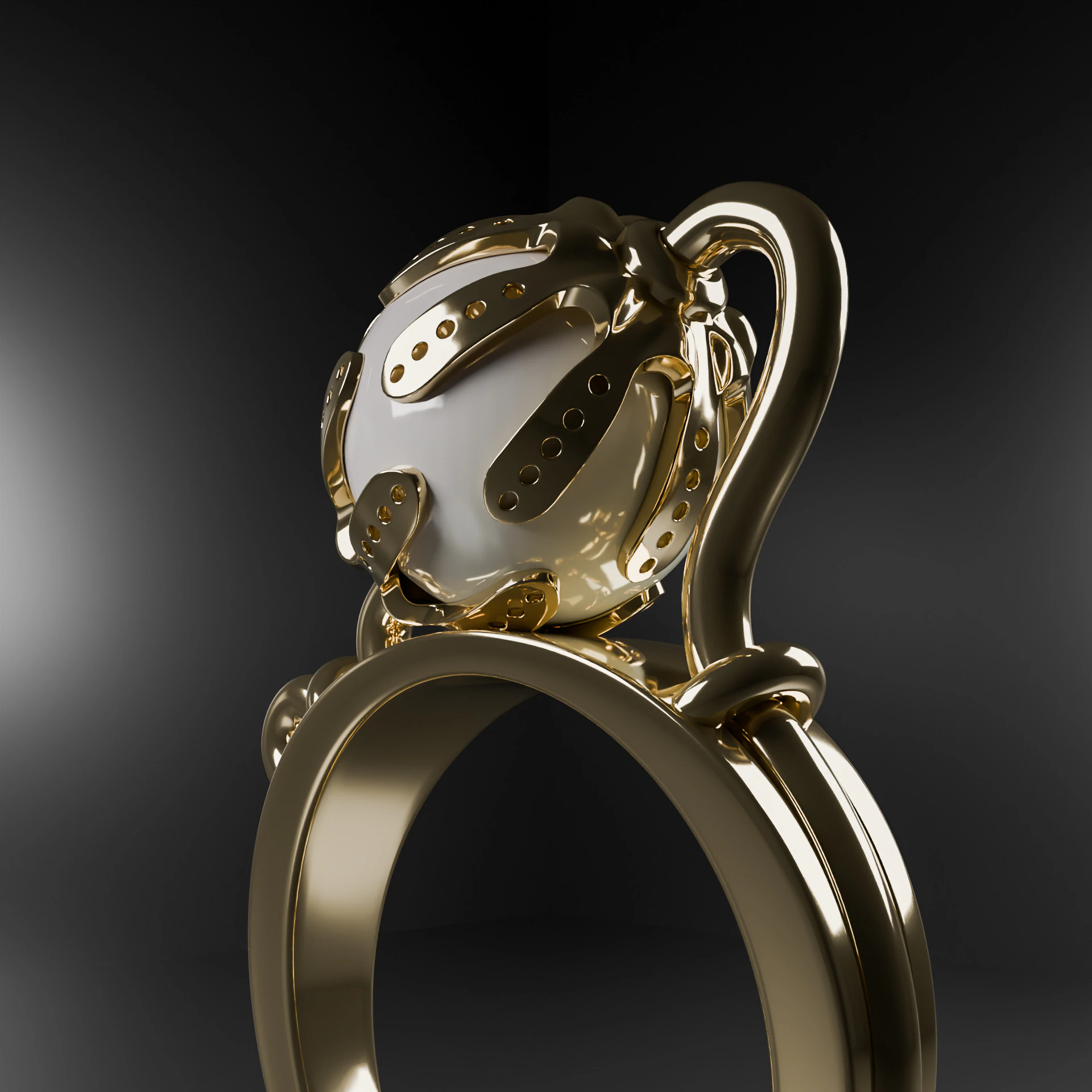 Design ring 2 3D Model .c4d .max .obj .3ds .fbx .stl .blend 