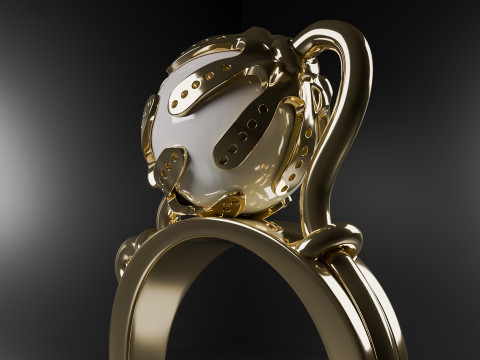 Design ring 2 3D-Modell