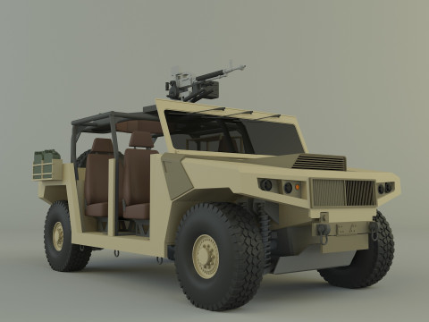 Arquus areg military vehicle 3Dモデル