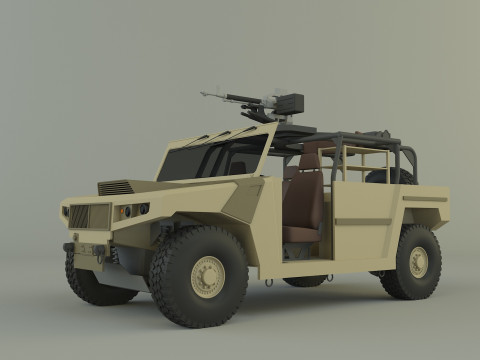 Arquus areg military vehicle 3Dモデル