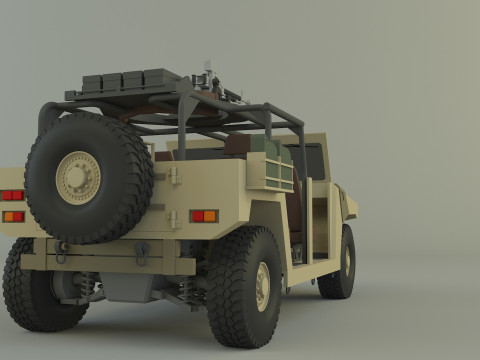 Arquus areg military vehicle 3Dモデル