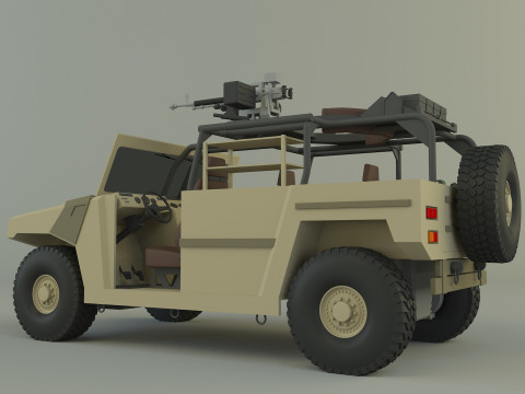Arquus areg military vehicle 3Dモデル