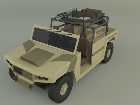 Arquus areg military vehicle 3Dモデル