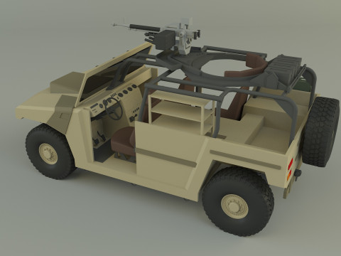 Arquus areg military vehicle 3Dモデル