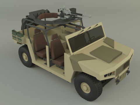 Arquus areg military vehicle 3Dモデル