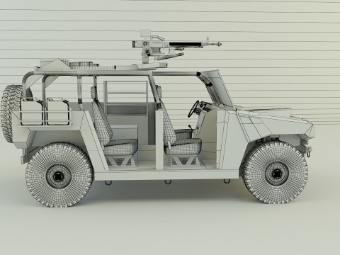 Arquus areg military vehicle 3Dモデル