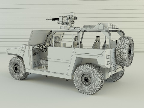 Arquus areg military vehicle 3Dモデル