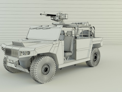 Arquus areg military vehicle 3Dモデル
