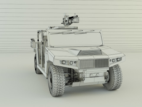 Arquus areg military vehicle 3Dモデル