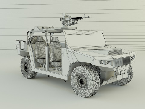 Arquus areg military vehicle 3Dモデル
