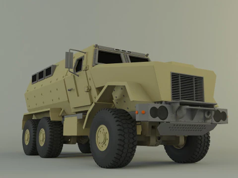 軍人輸送車両 3Dモデル