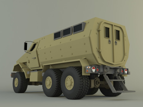 Military personnel carrier vehicle Model 3D