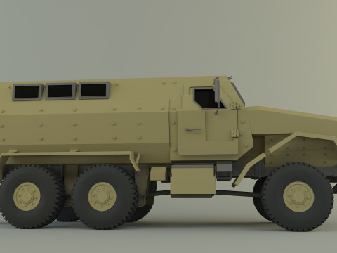 Military personnel carrier vehicle Model 3D