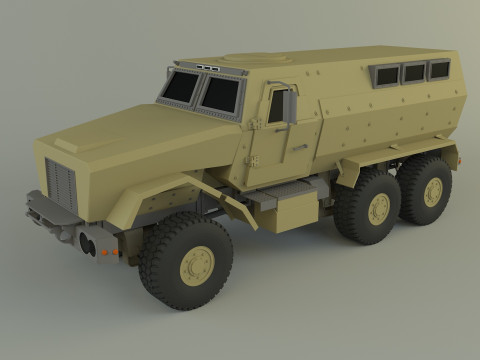 Military personnel carrier vehicle Model 3D