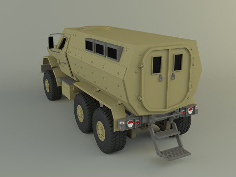 Military personnel carrier vehicle Model 3D