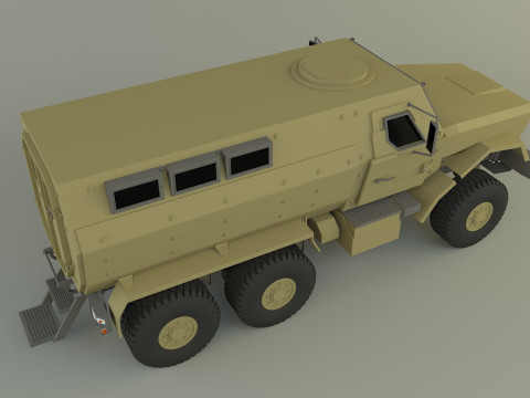 Military personnel carrier vehicle Model 3D