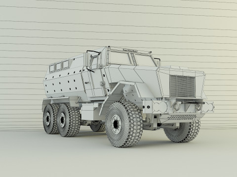 Military personnel carrier vehicle Model 3D