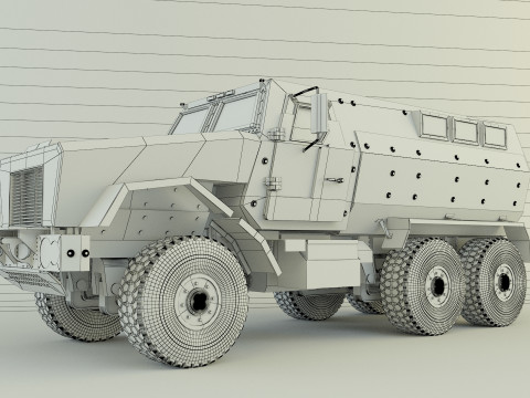 Military personnel carrier vehicle Model 3D
