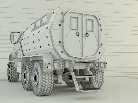 Military personnel carrier vehicle Model 3D