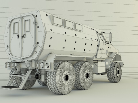 Military personnel carrier vehicle Model 3D