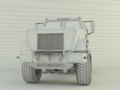 Military personnel carrier vehicle Model 3D