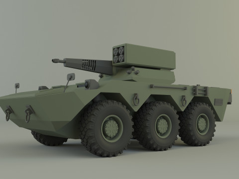 AVC Mk1 military vehicle Modello 3D