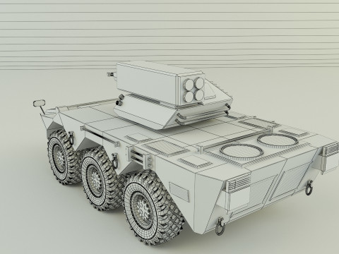 AVC Mk1 military vehicle Modello 3D