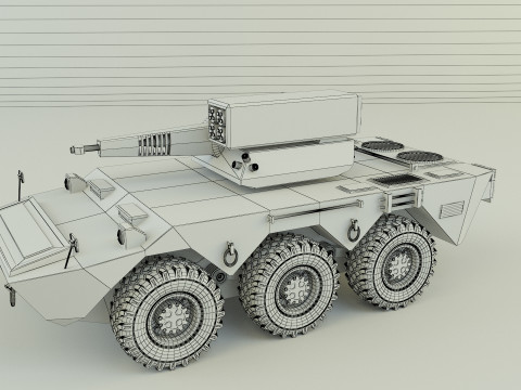 AVC Mk1 military vehicle Modello 3D