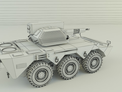AVC Mk1 military vehicle Modello 3D