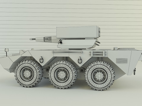 AVC Mk1 military vehicle Modello 3D
