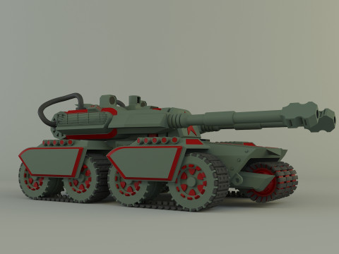 Apocalypse military Tank Model 3D