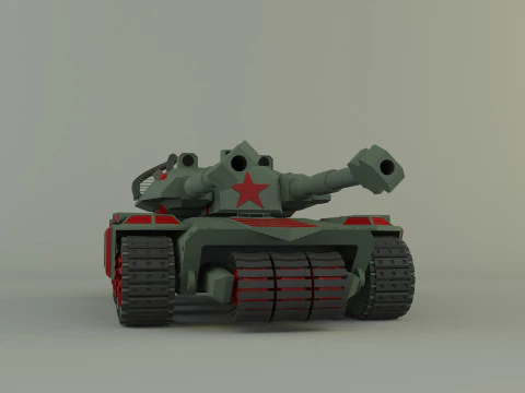 Apocalypse military Tank 3D Model