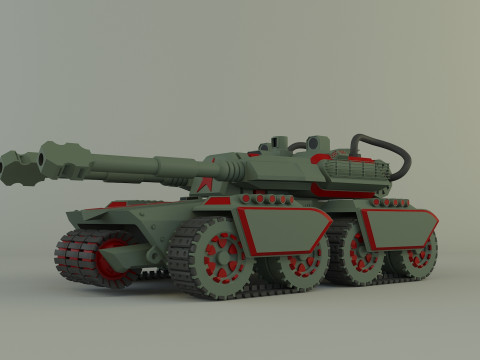 Apocalypse military Tank 3Dモデル