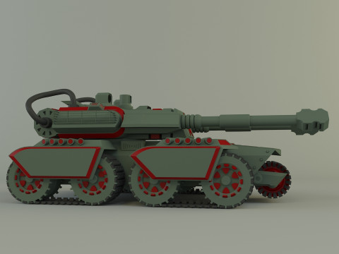 Apocalypse military Tank 3Dモデル