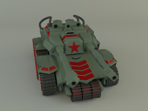 Apocalypse military Tank 3Dモデル