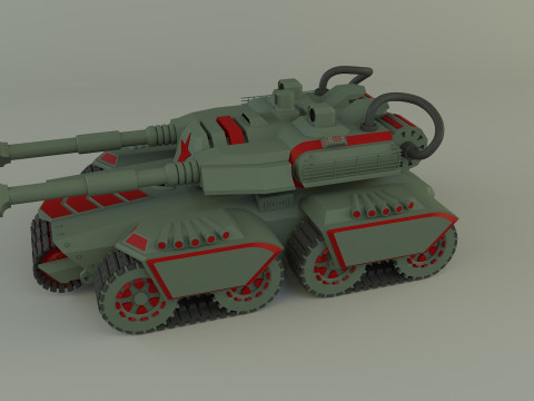 Apocalypse military Tank 3Dモデル