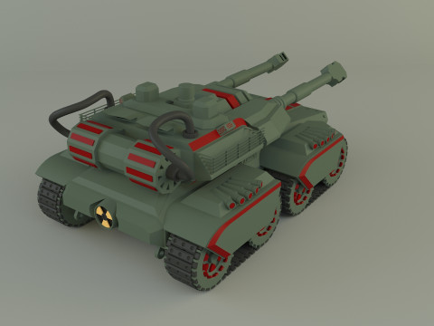 Apocalypse military Tank 3Dモデル