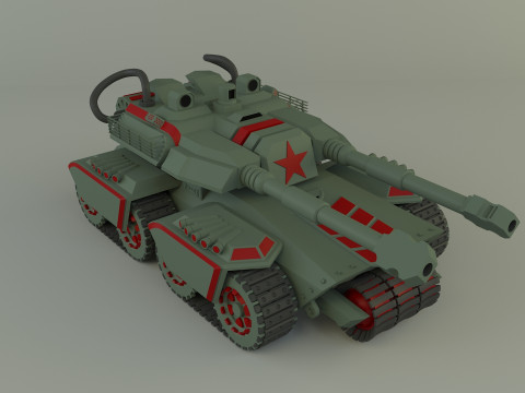 Apocalypse military Tank 3Dモデル