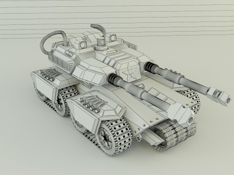 Apocalypse military Tank 3Dモデル