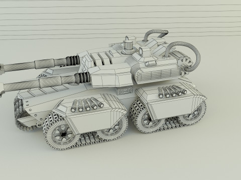 Apocalypse military Tank 3Dモデル