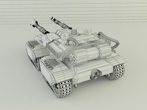 Apocalypse military Tank 3Dモデル