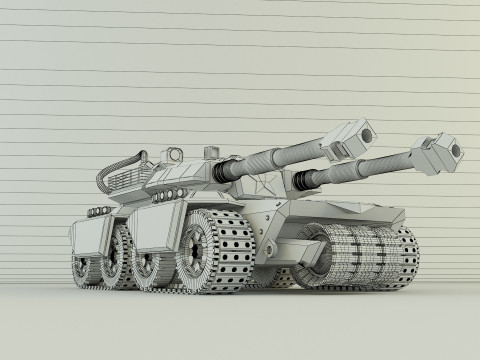 Apocalypse military Tank 3Dモデル