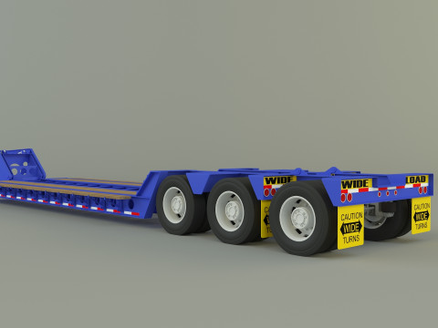 Low Boy Trailer 3D Model