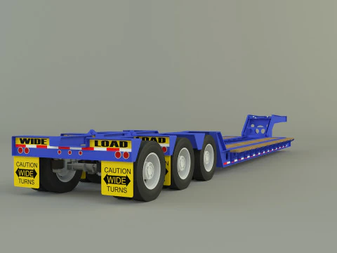 Low Boy Trailer 3D Model