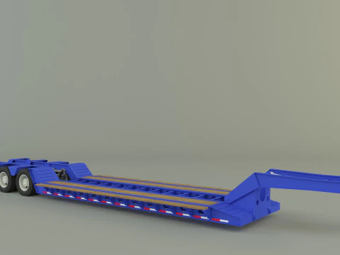 Low Boy Trailer 3D Model