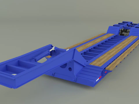 Low Boy Trailer 3D Model