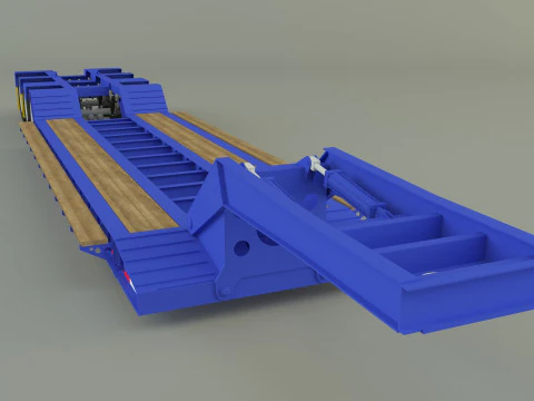Low Boy Trailer 3D Model