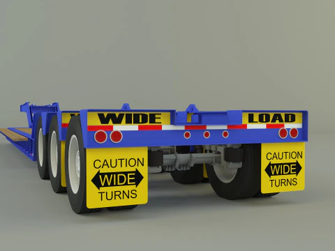Low Boy Trailer 3D Model