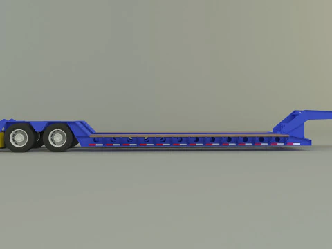 Low Boy Trailer 3D Model